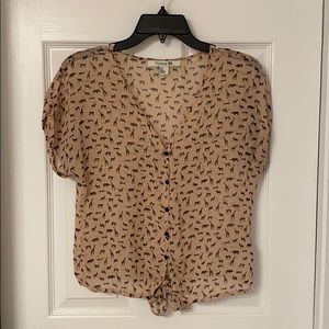 Animal printed blouse